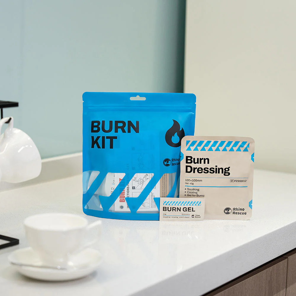 Burn Kit --- FDA/CE Burn Kit Packs 4×4 Dressings & Sterile Gel, Stops Sunburn-Flame-Chemical-Electric & Combat Burns, Rhino Rescue™ Grab-and-Go Lifesaver - Image 13