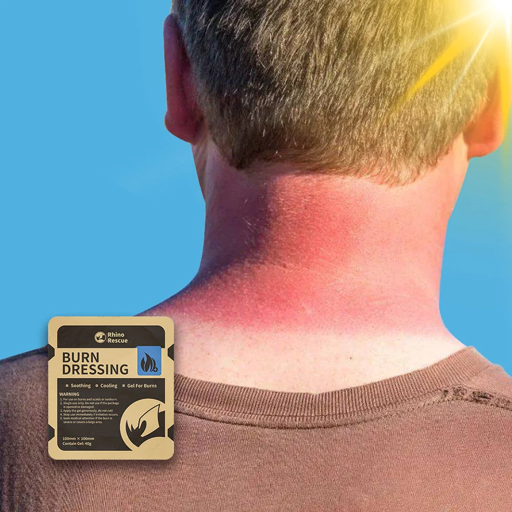 Burn Kit --- FDA/CE Burn Kit Packs 4×4 Dressings & Sterile Gel, Stops Sunburn-Flame-Chemical-Electric & Combat Burns, Rhino Rescue™ Grab-and-Go Lifesaver - Image 15