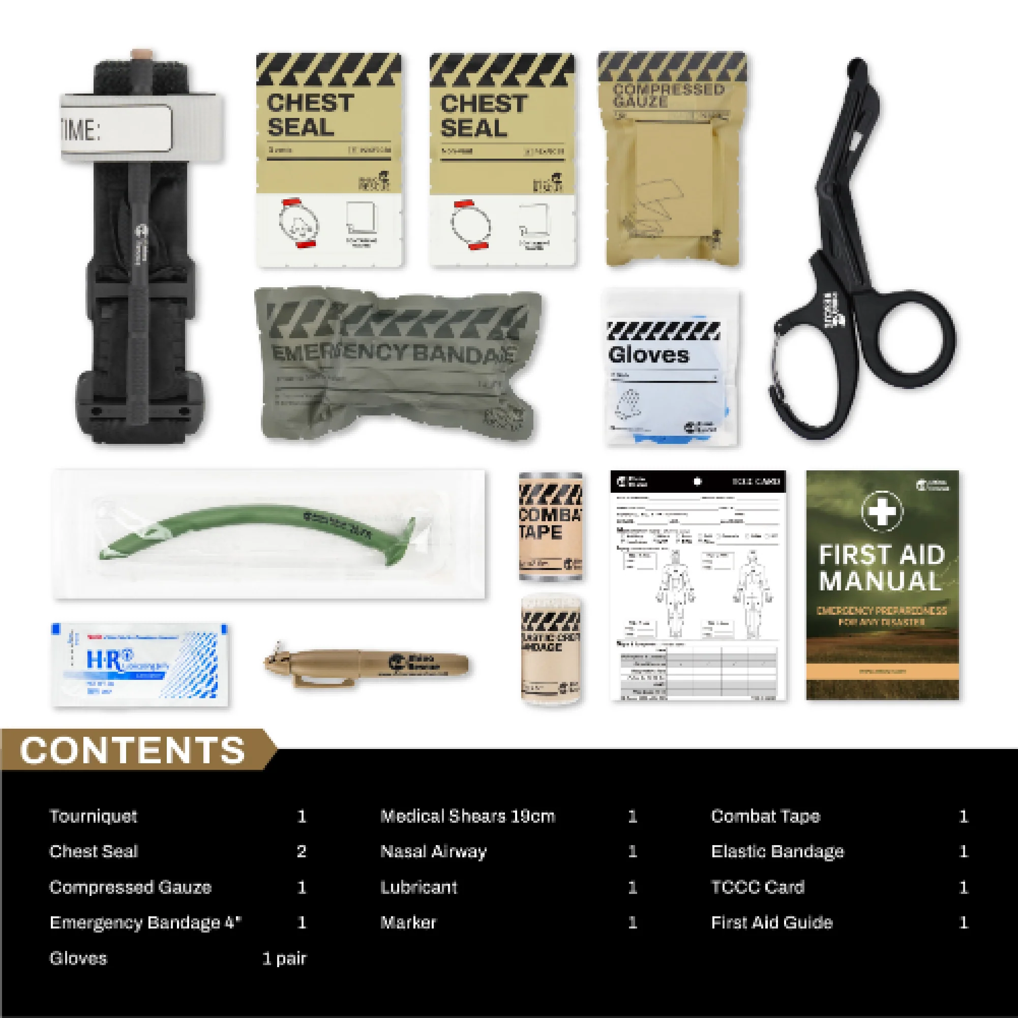 Cordura® Mini Tactical IFAK – Combat Metal Tourniquet, Rip-Away MOLLE Pouch, Bleeding-Control EDC - Image 11