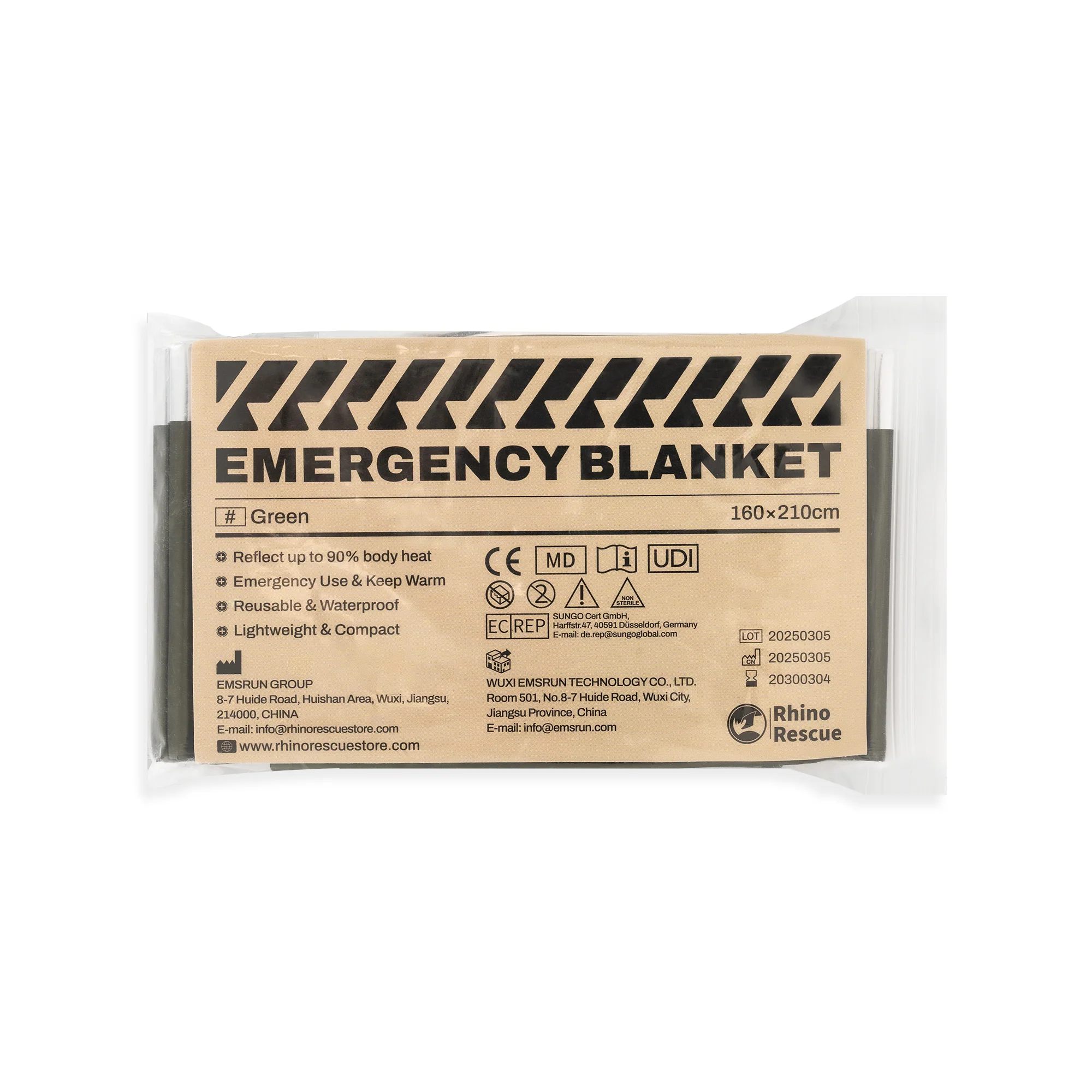 Rhino Rescue™ Emergency Blanket Mylar Emergency Blankets for Survival - Image 5