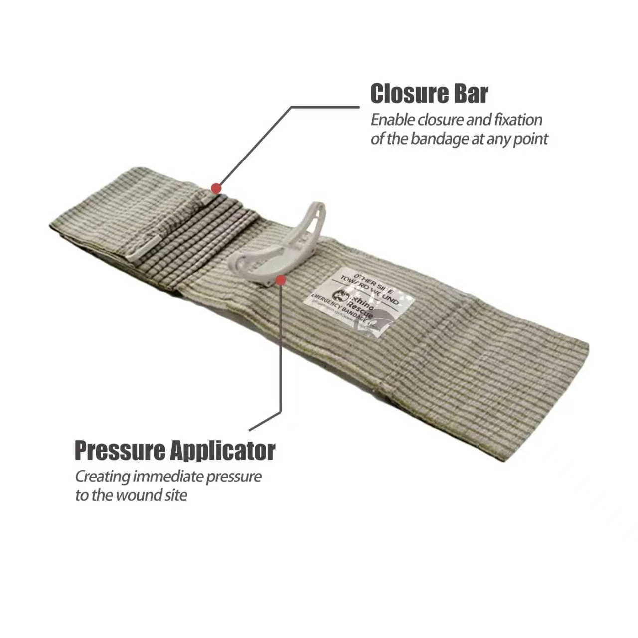 Israeli Emergency Bandage– 4"/6" Tactical Compression Bandage for Severe Hemorrhage Control - Image 6