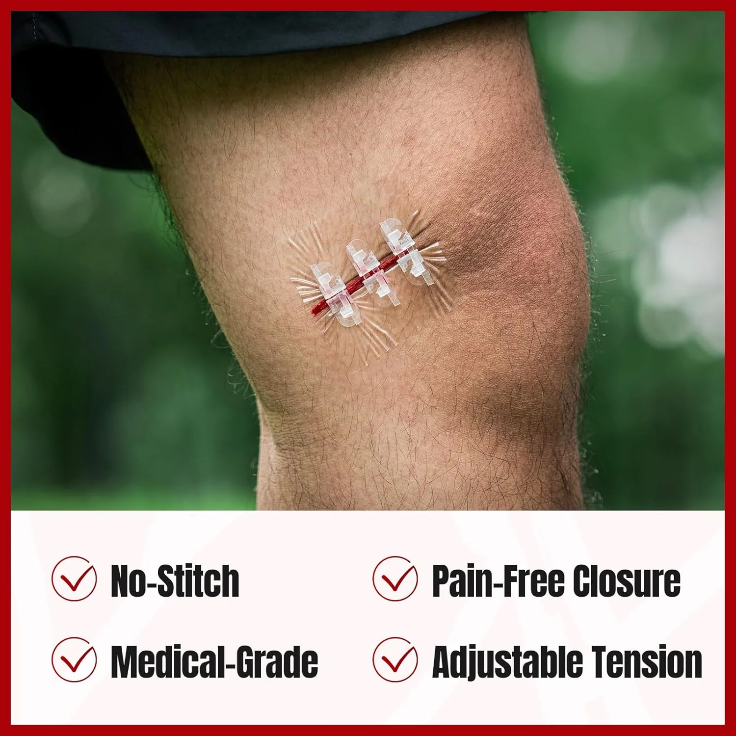 Triple-Action Wound Closure Kit –  3/5/10 Packs, Stitch-Free Healing System for Outdoors & Home - Image 8